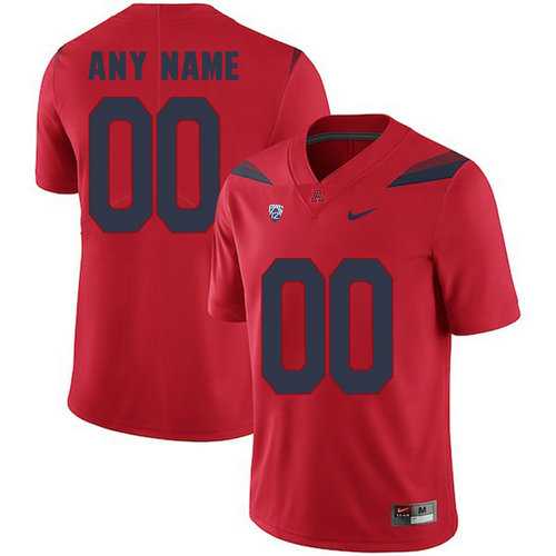 Men%27s Arizona Wildcats Red Customized College Football Jersey